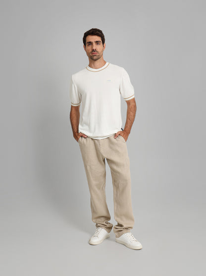 Round Neck Knitwear T-Shirt
