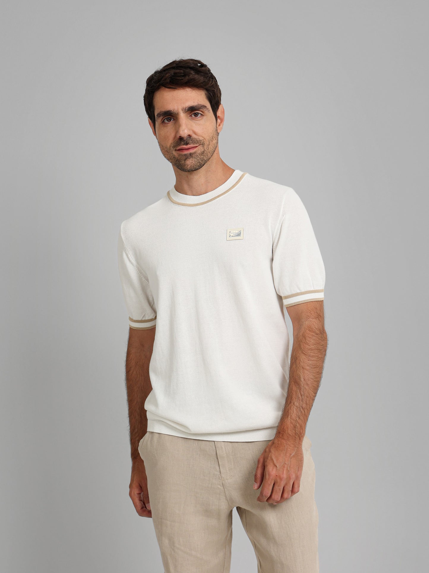 Round Neck Knitwear T-Shirt