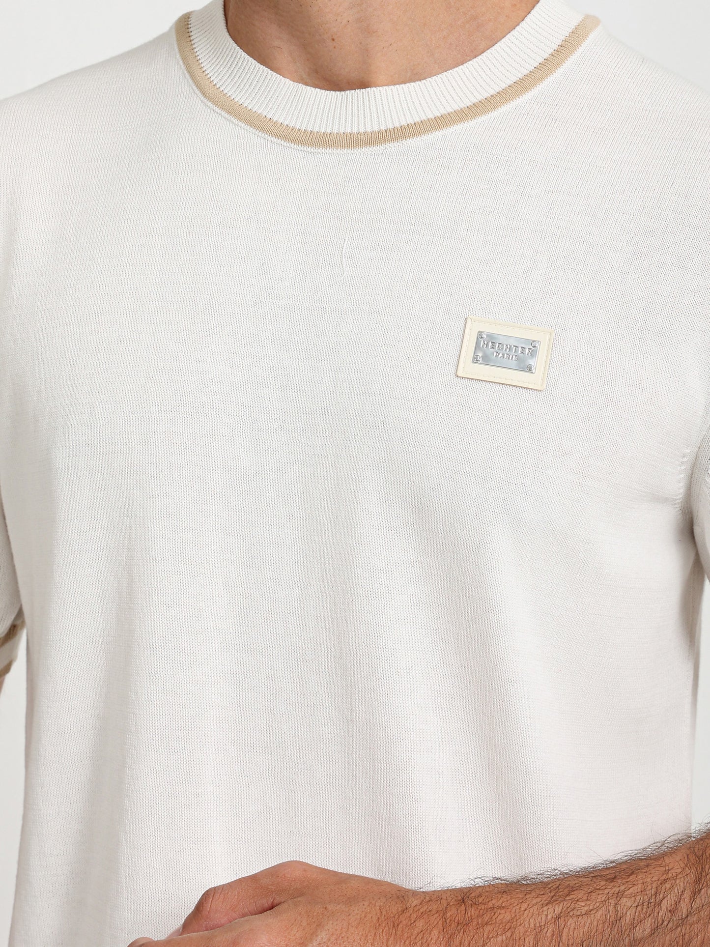 Round Neck Knitwear T-Shirt