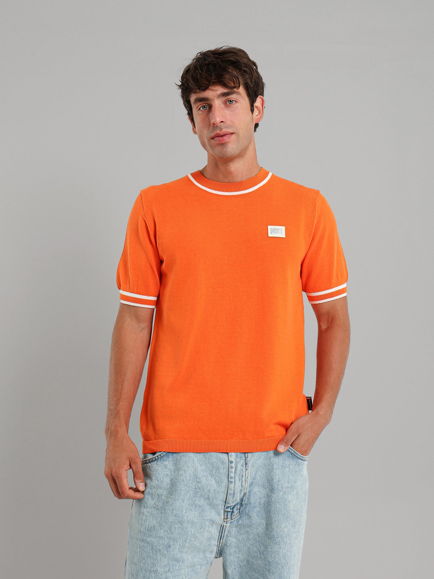 Round Neck Knitwear T-Shirt
