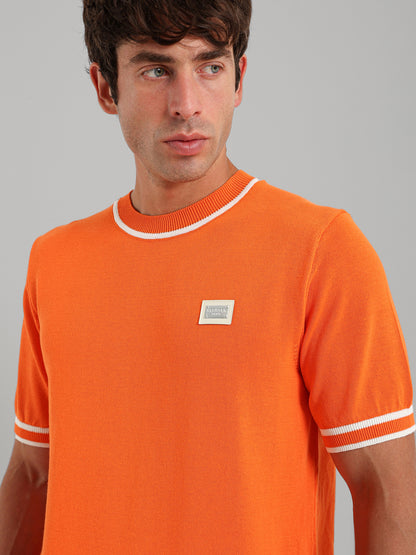 Round Neck Knitwear T-Shirt