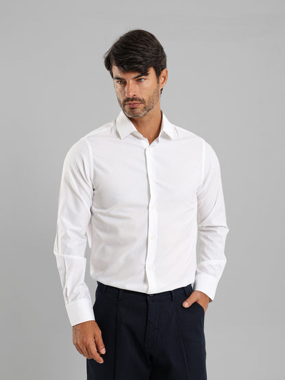 Long Sleeves Italian Collar Shirt