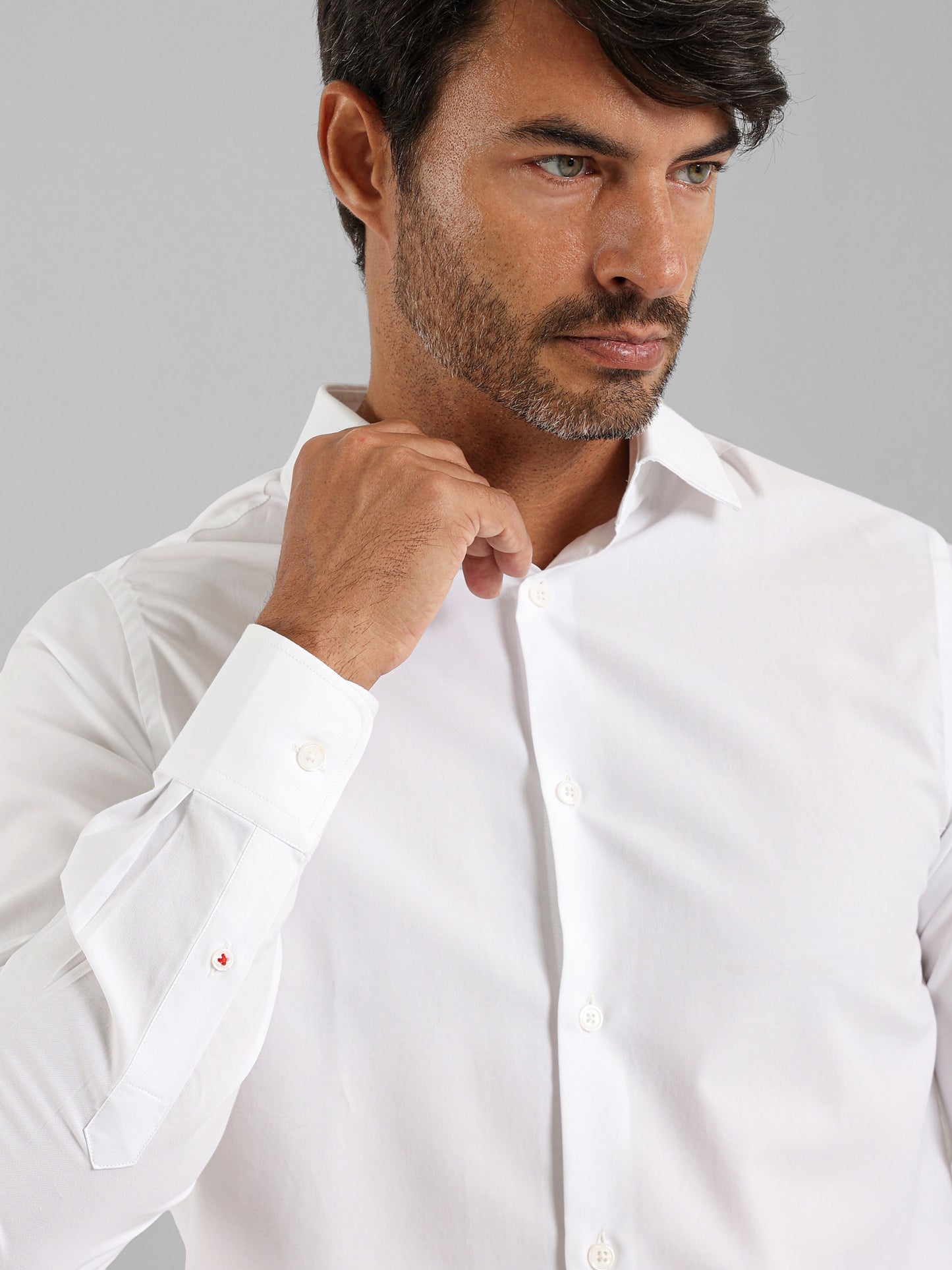 Long Sleeves Italian Collar Shirt