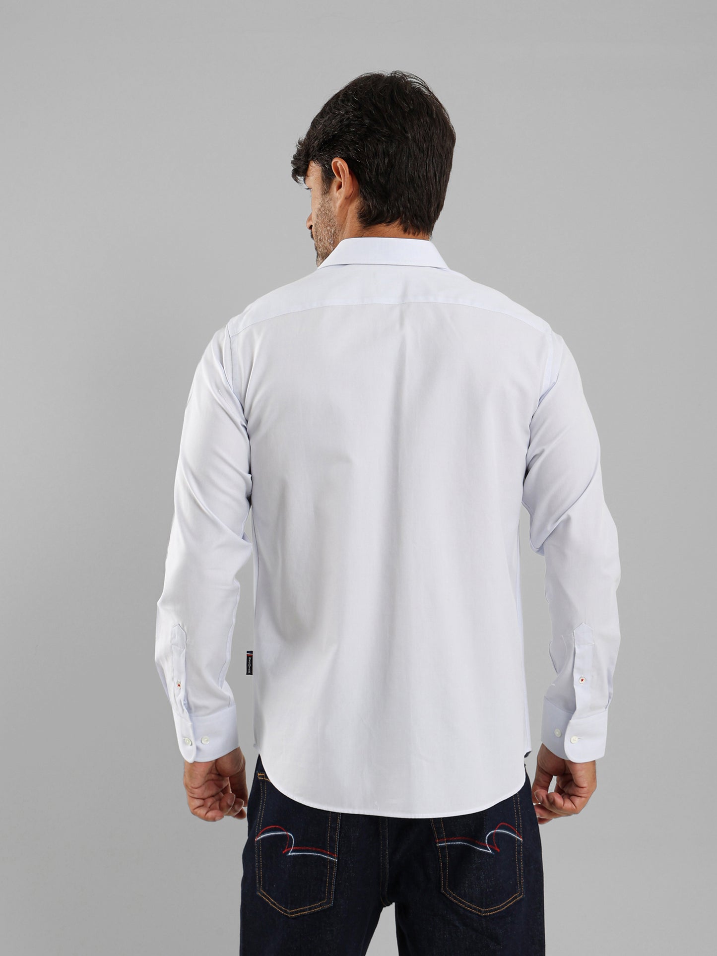 Long Sleeves Italian Collar Shirt