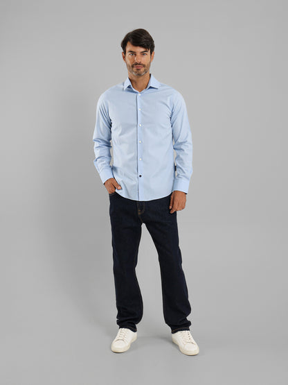 Long Sleeves Italian Collar Shirt