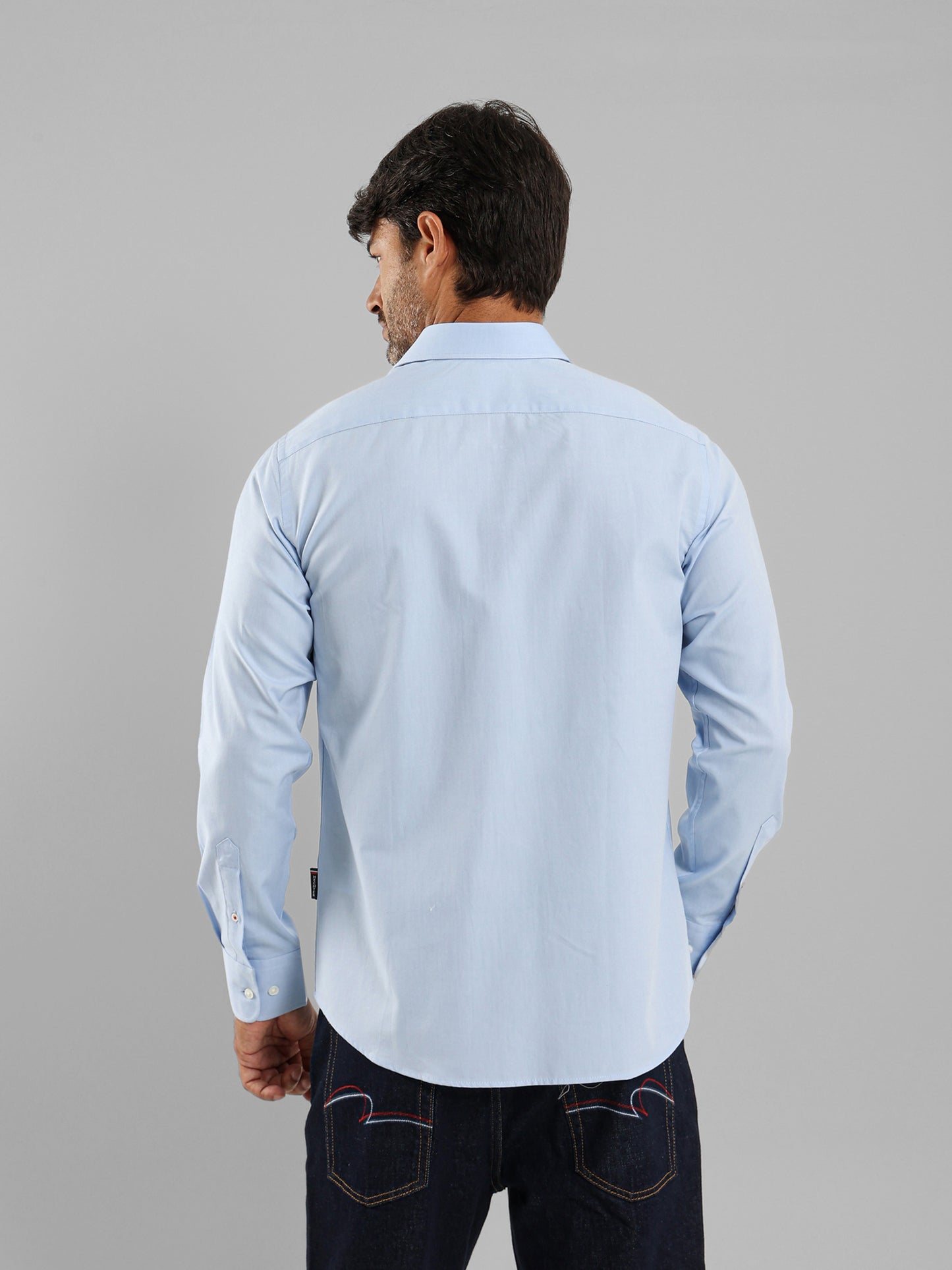 Long Sleeves Italian Collar Shirt