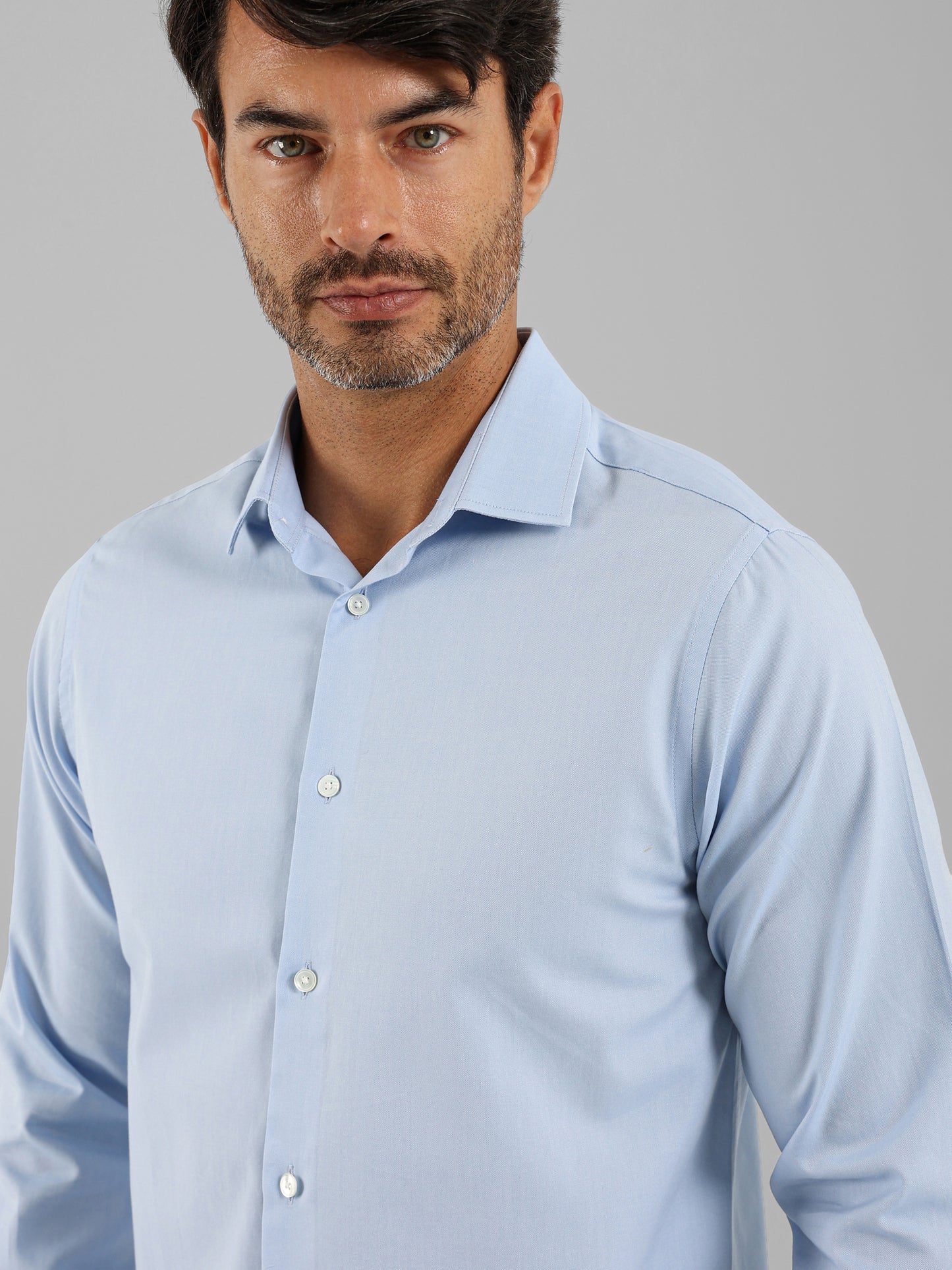 Long Sleeves Italian Collar Shirt
