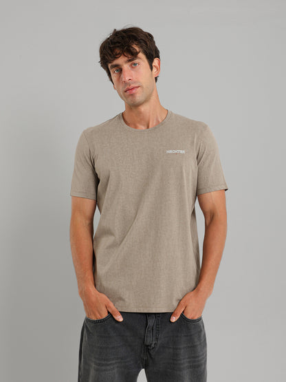Round Neck Solid T-Shirt