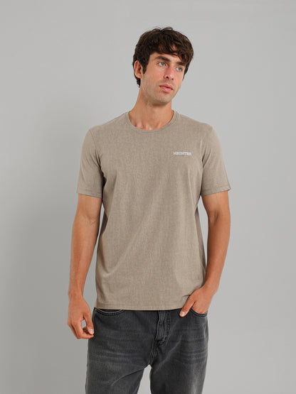 Round Neck Solid T-Shirt
