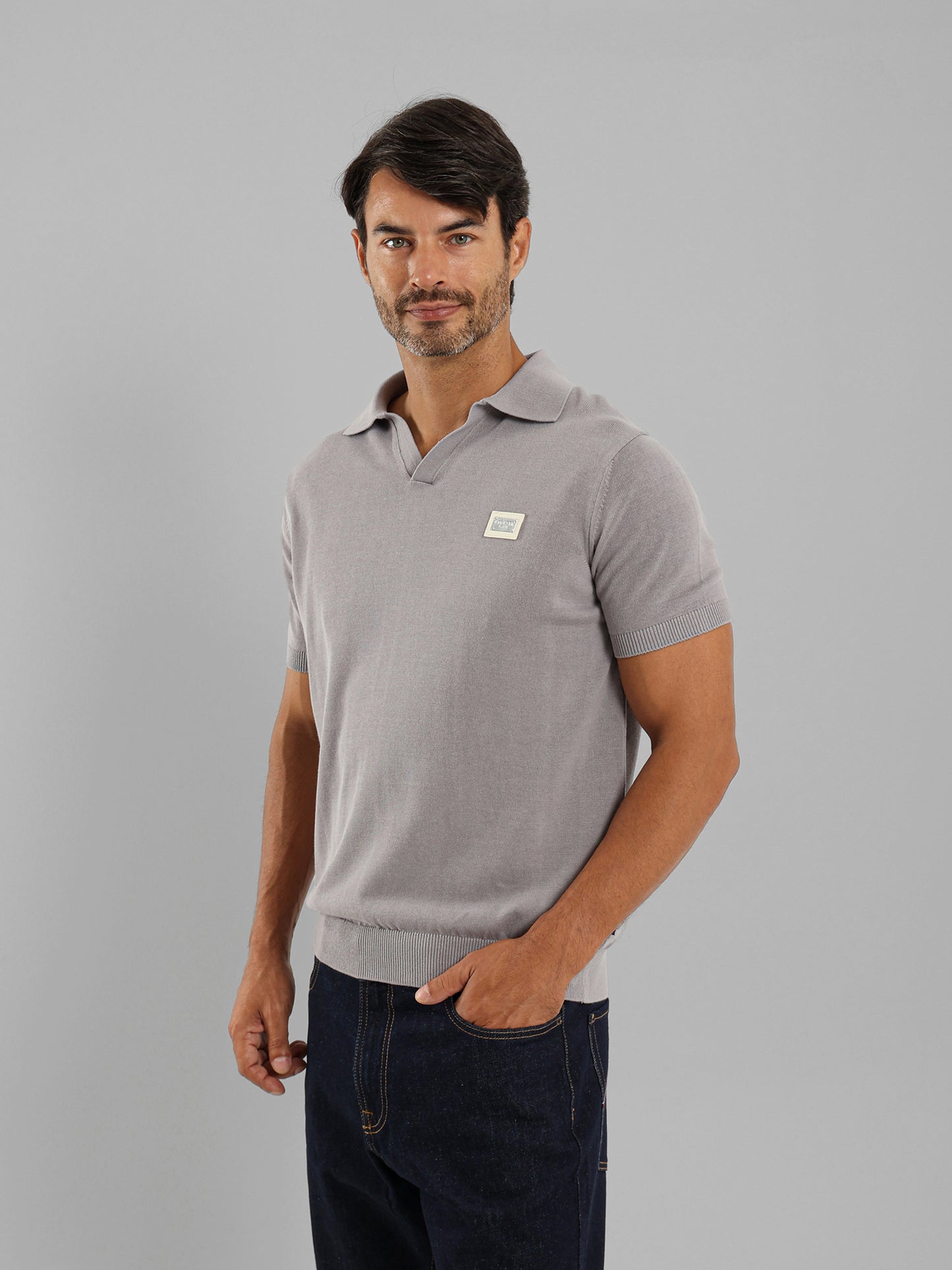 V Neck Polo Knitwear