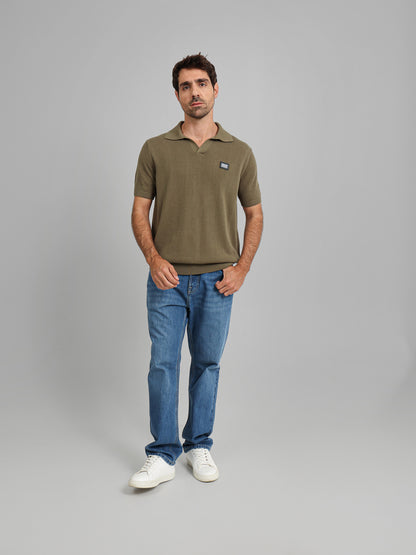 V Neck Polo Knitwear