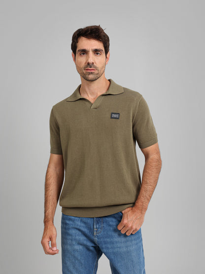 V Neck Polo Knitwear