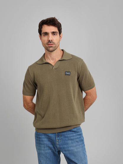 V Neck Polo Knitwear