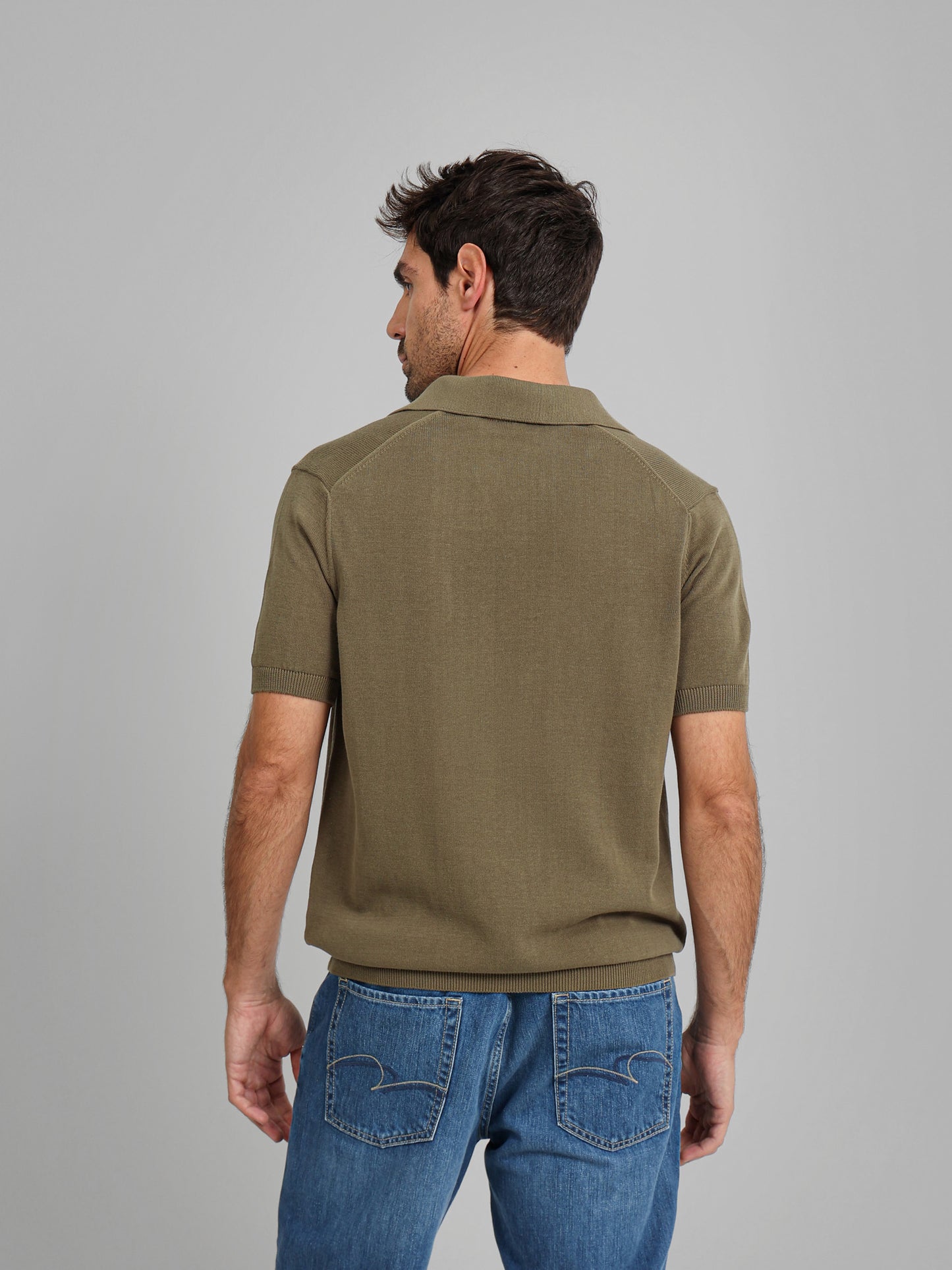 V Neck Polo Knitwear