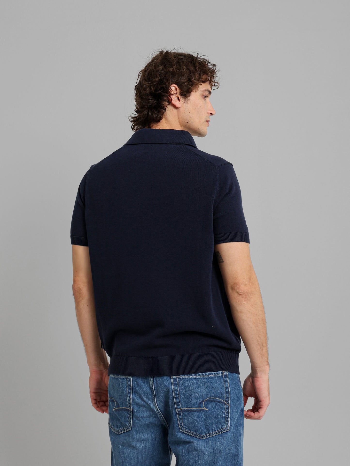 V Neck Polo Knitwear
