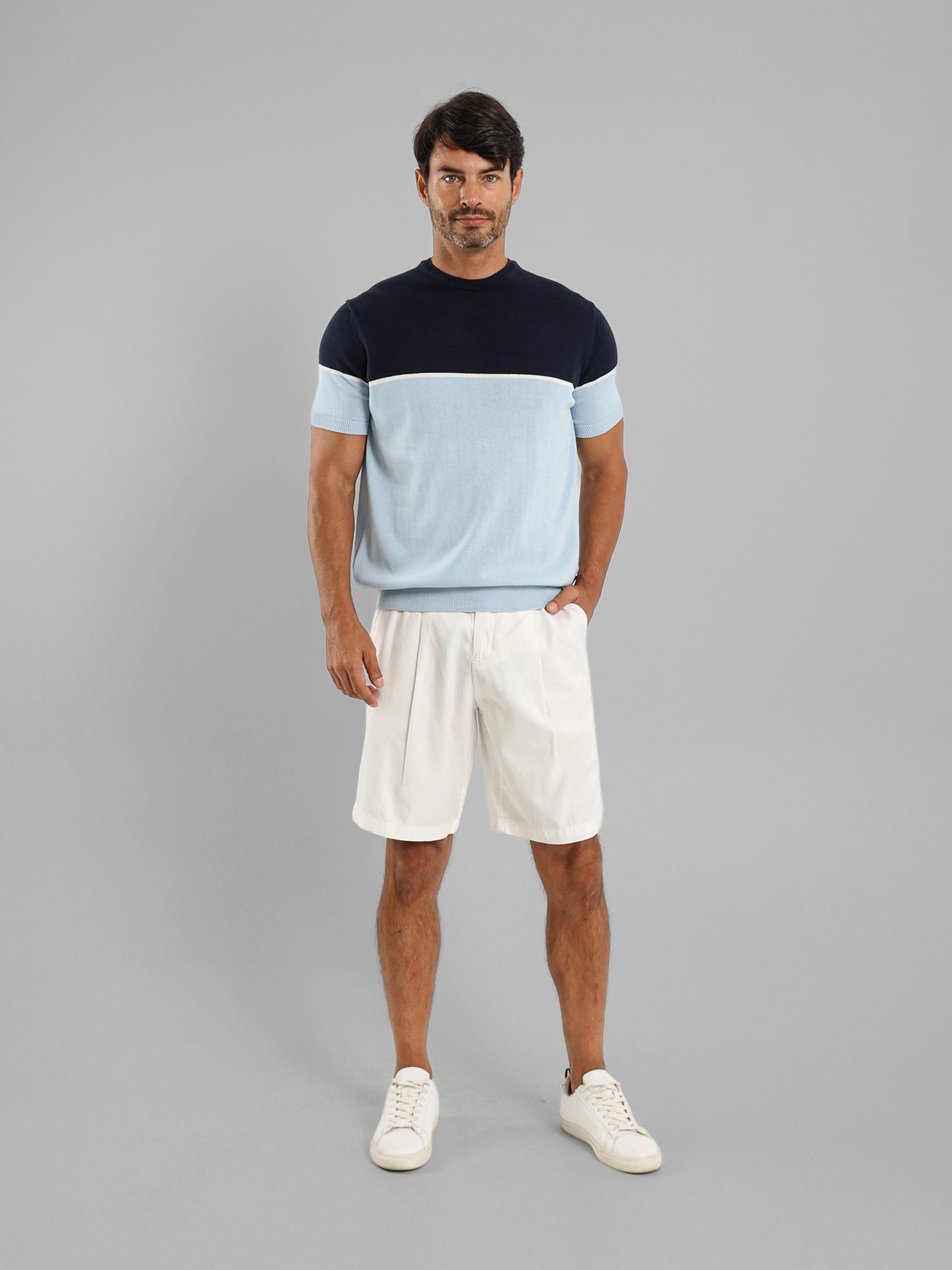 Round Neck Knitwear T-Shirt