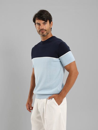 Round Neck Knitwear T-Shirt
