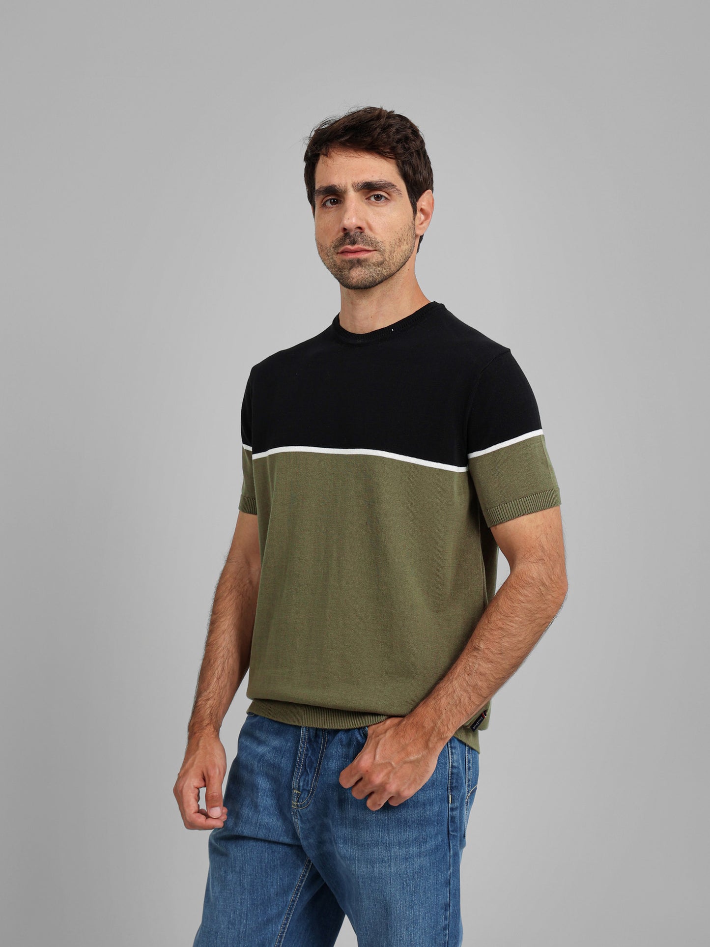 Round Neck Knitwear T-Shirt