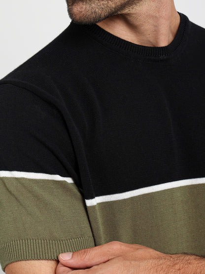 Round Neck Knitwear T-Shirt