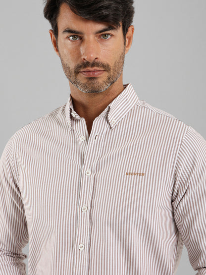 Oxford Striped Long Sleeve Shirt