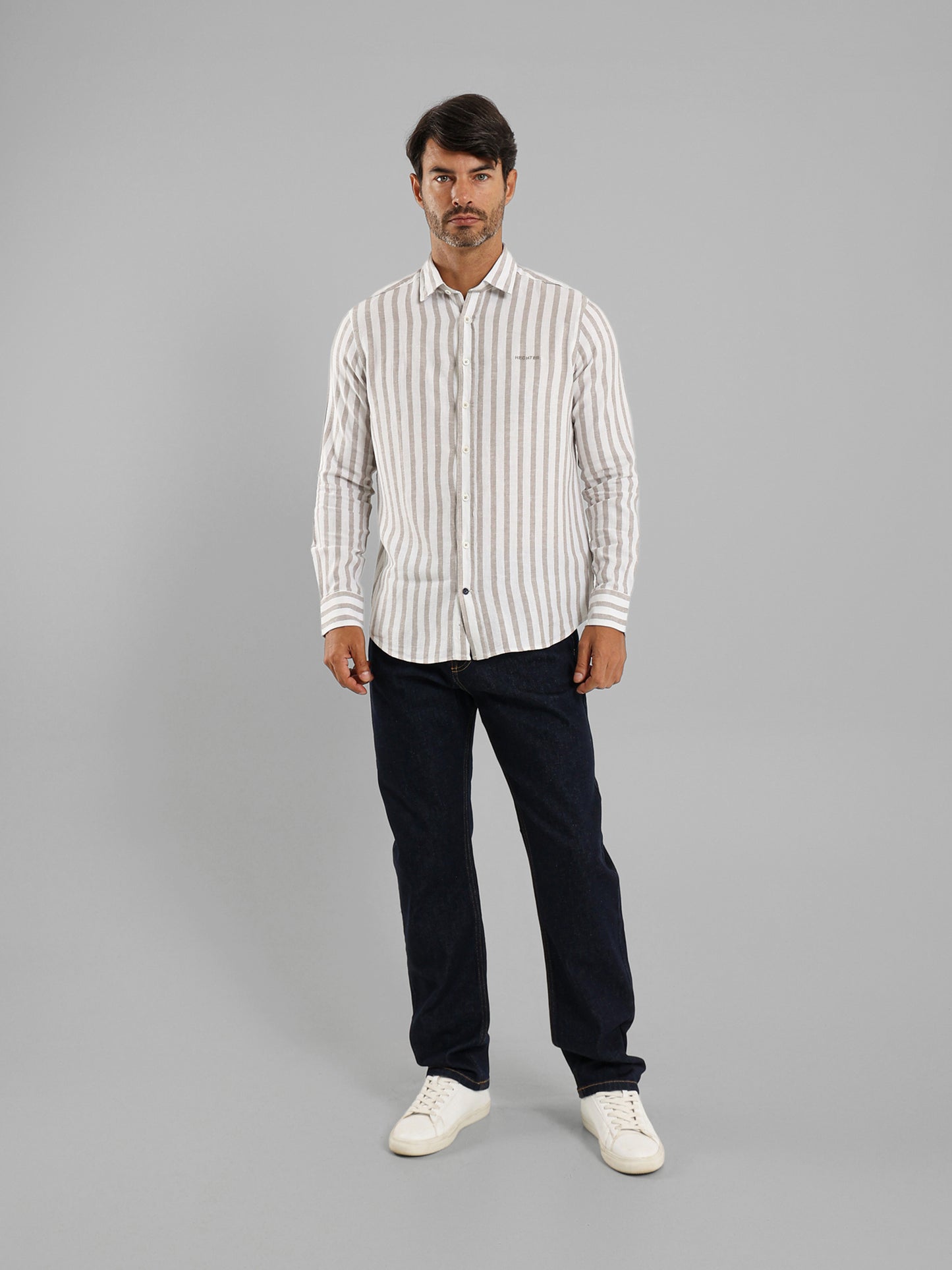 Wide Stripe Long Sleeve Shirt