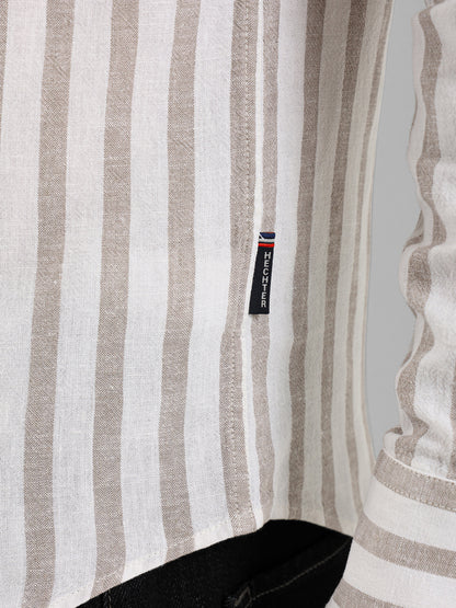 Wide Stripe Long Sleeve Shirt