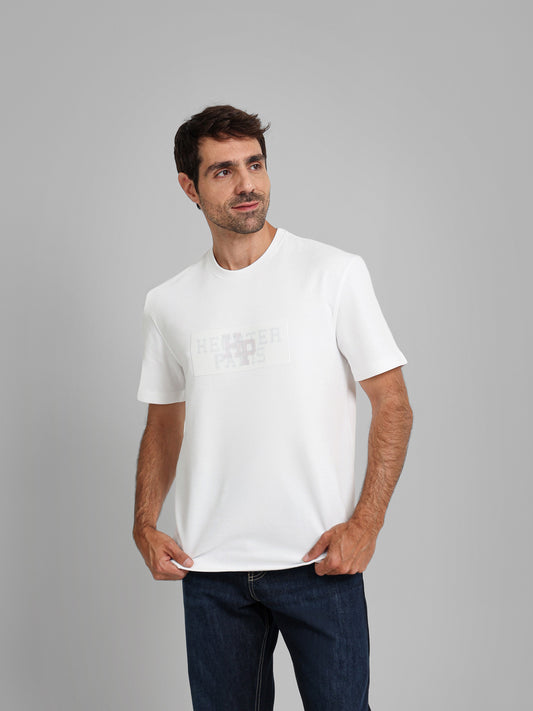 Round Neck Contrast Pocket T-Shirt