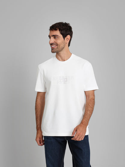 Round Neck Contrast Pocket T-Shirt