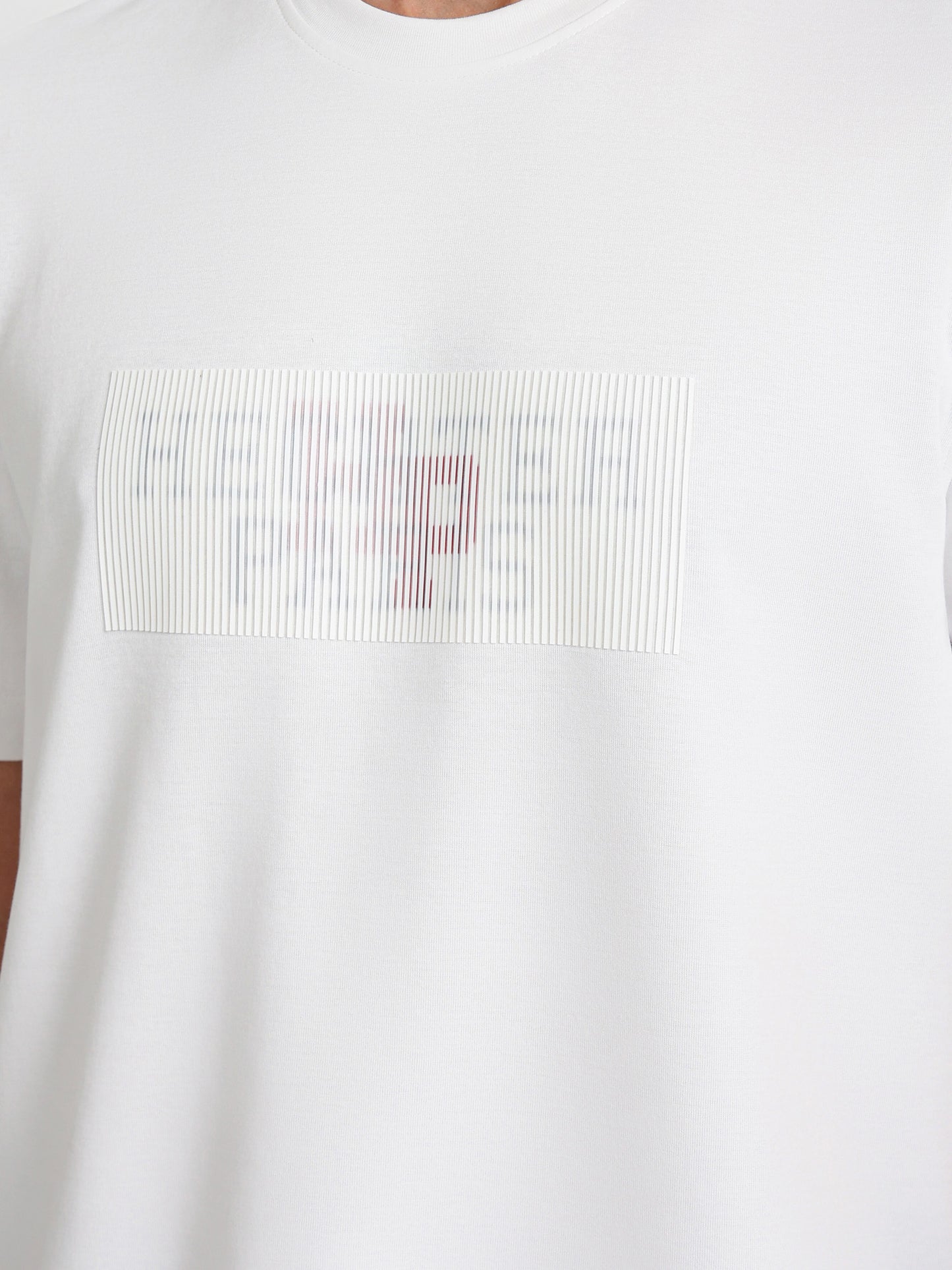 Round Neck Contrast Pocket T-Shirt