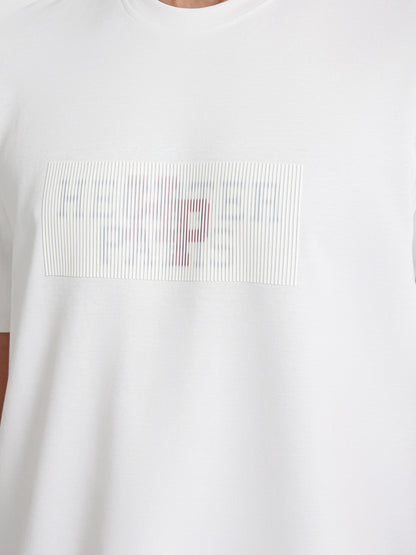 Round Neck Contrast Pocket T-Shirt