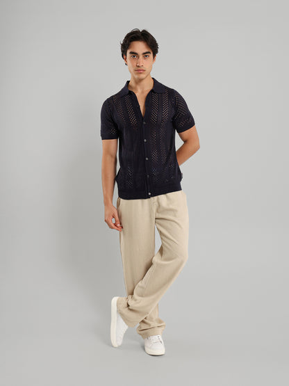 Relaxed Fit Casual Knit Polo