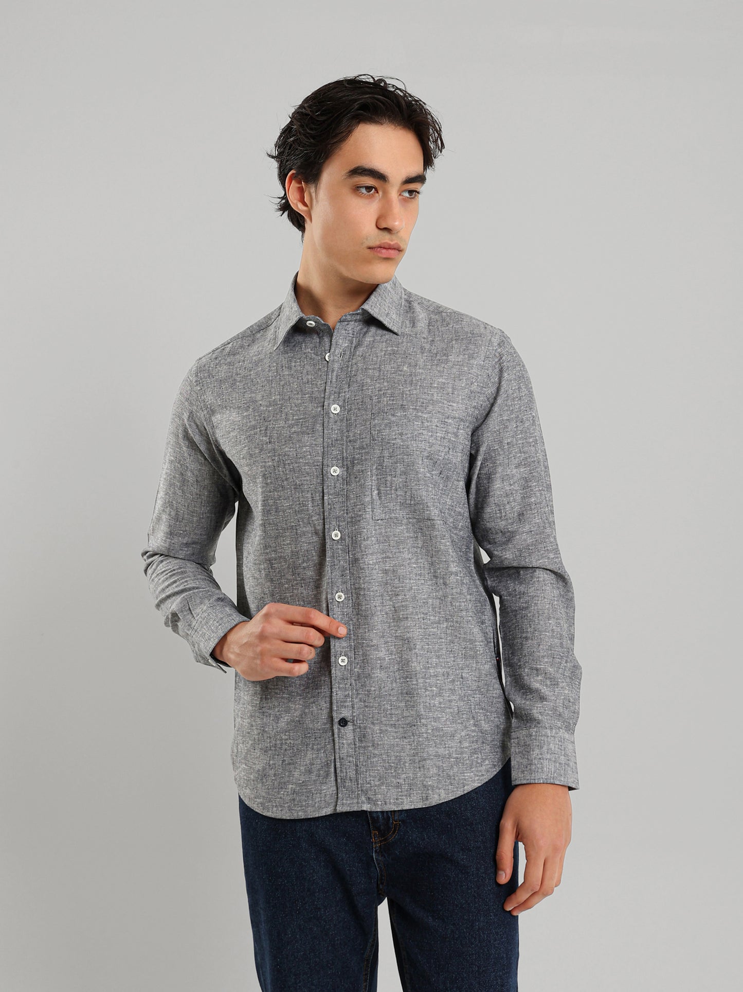 Dual Pocket Kent Collar Shirt