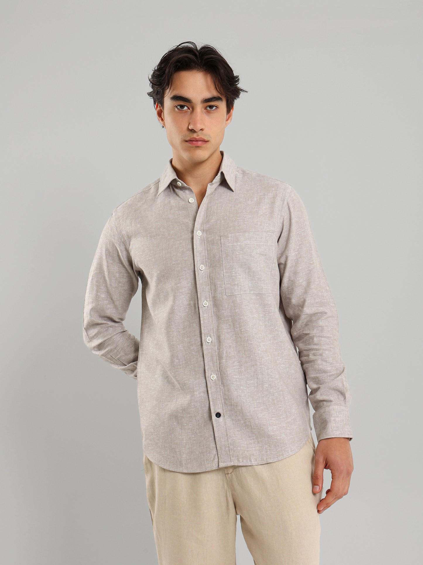Dual Pocket Kent Collar Shirt