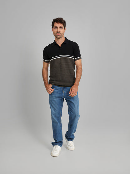 Zipper Polo Knitwear
