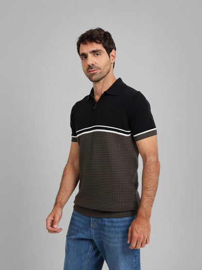 Zipper Polo Knitwear