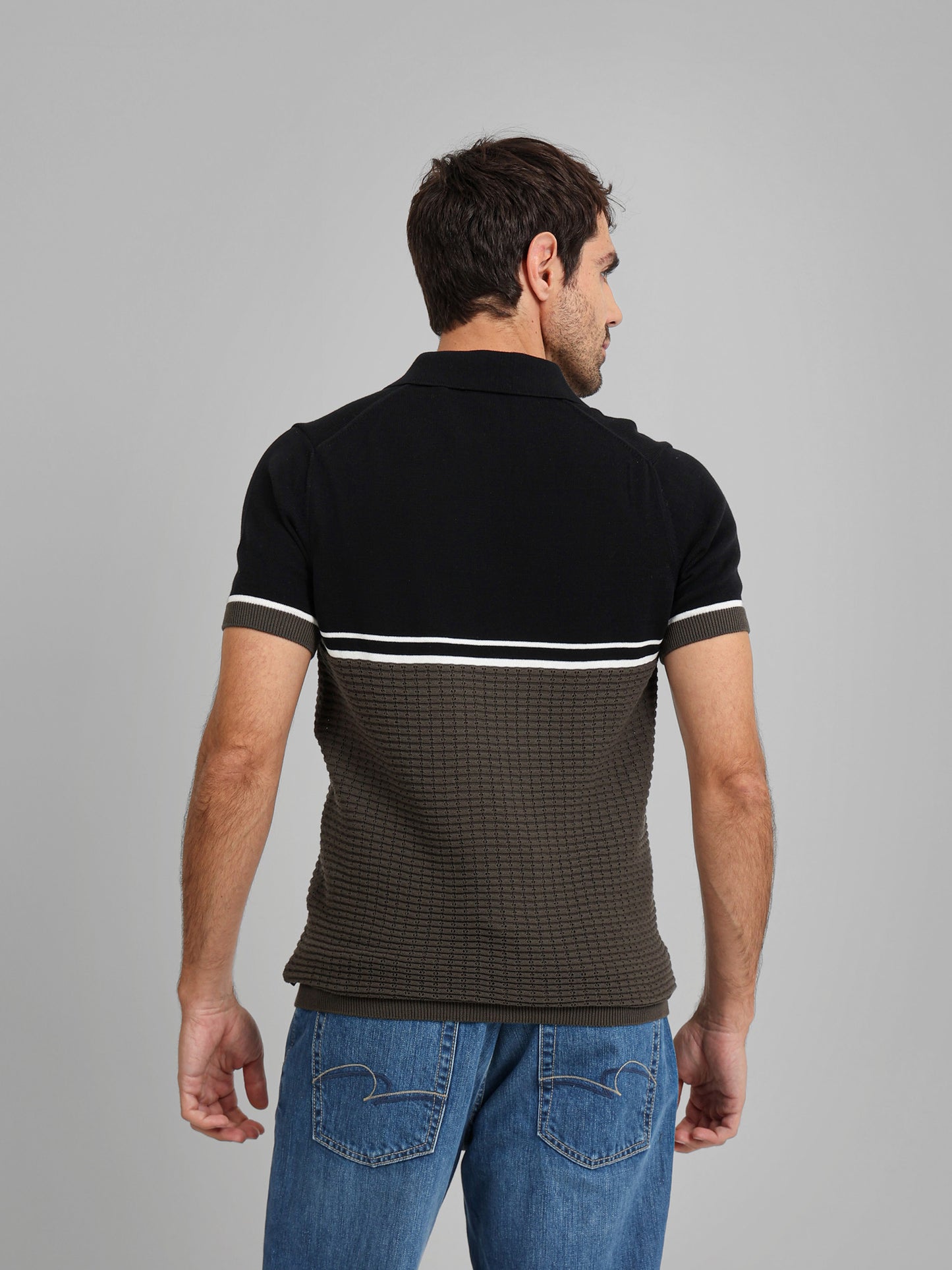 Zipper Polo Knitwear