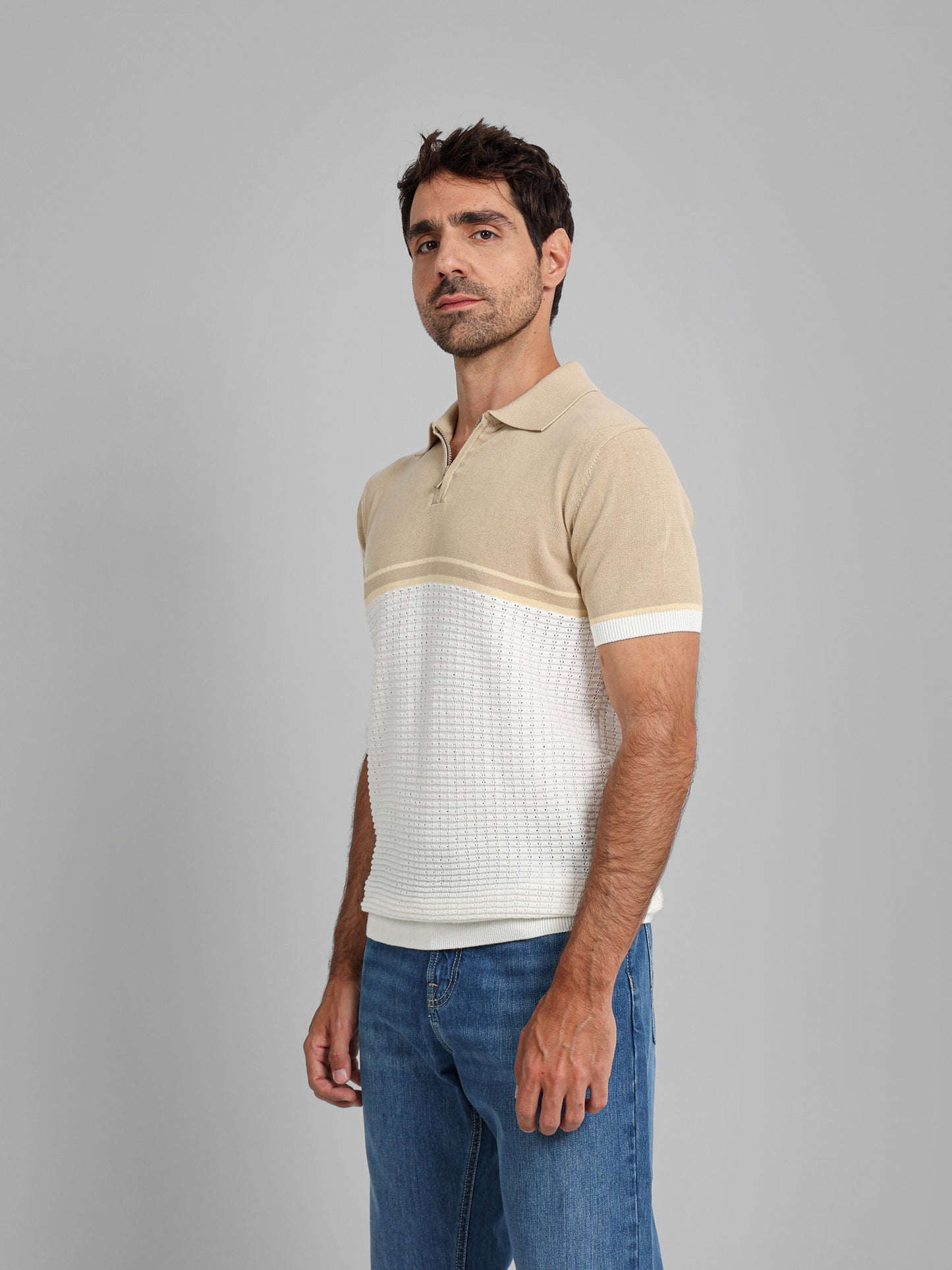 Zipper Polo Knitwear