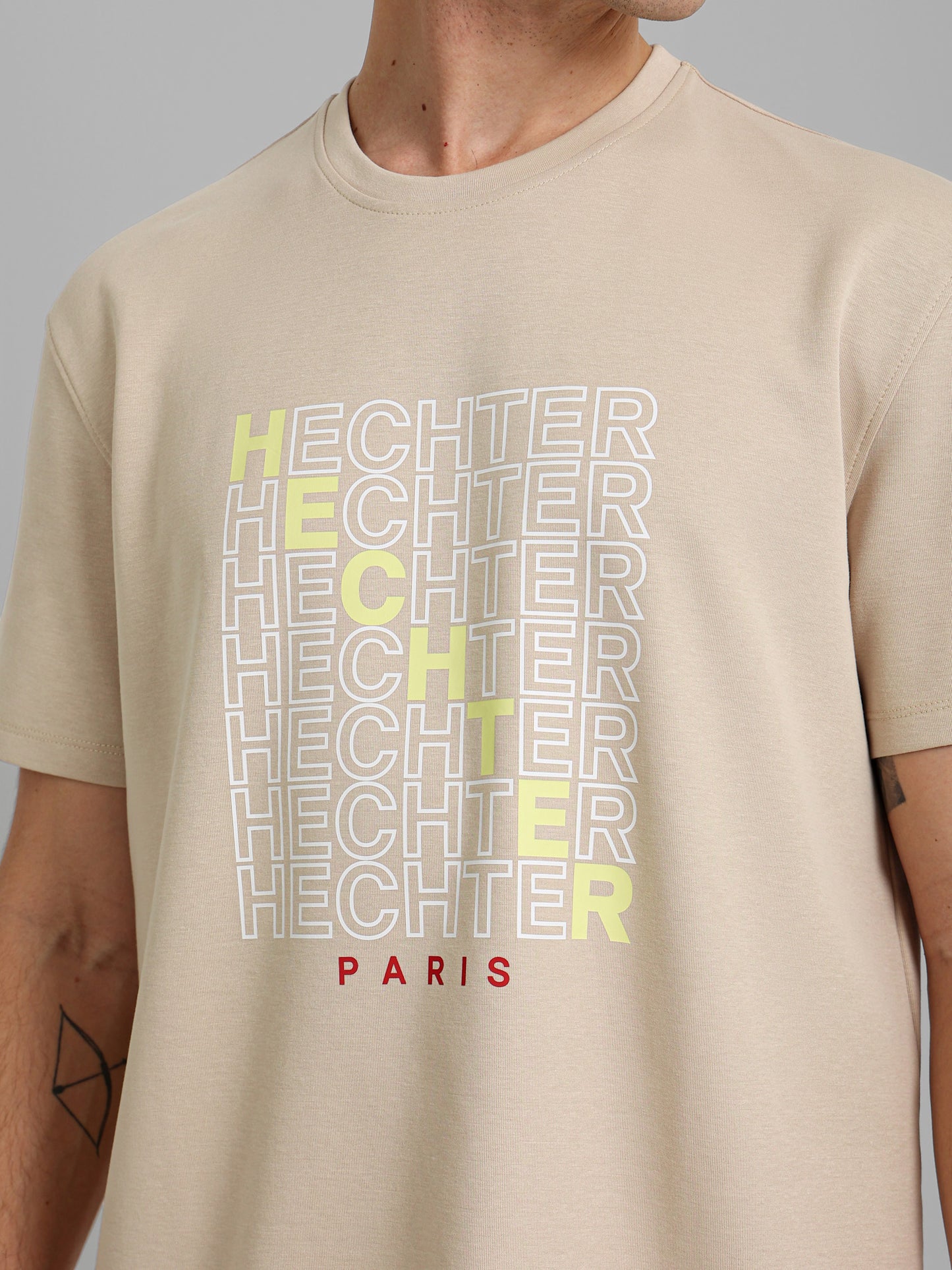 Round Neck Logo Print T-Shirt