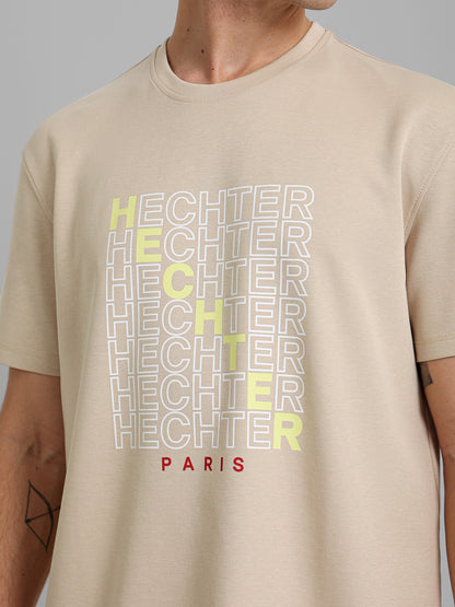 Round Neck Logo Print T-Shirt