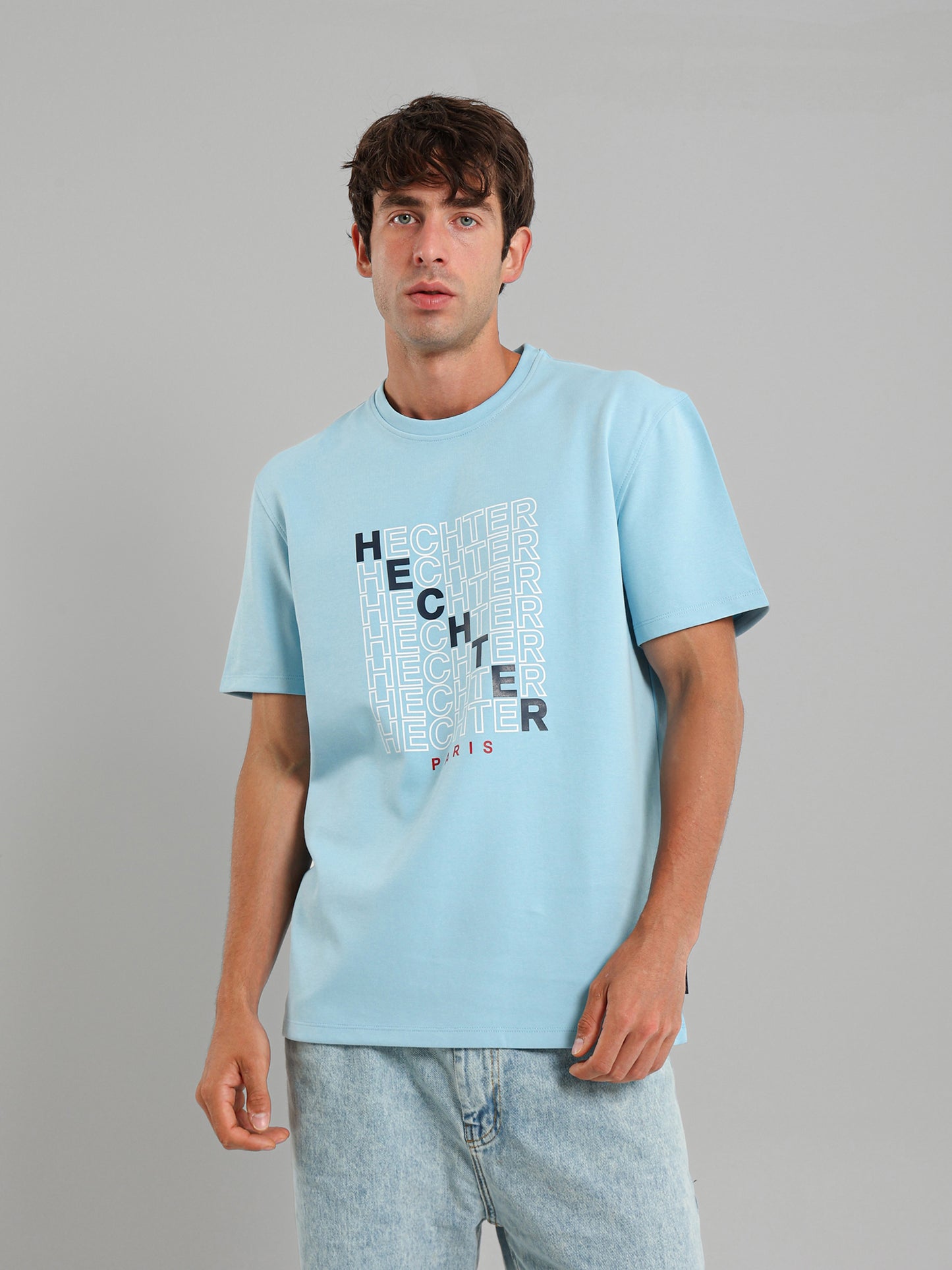 Round Neck Logo Print T-Shirt