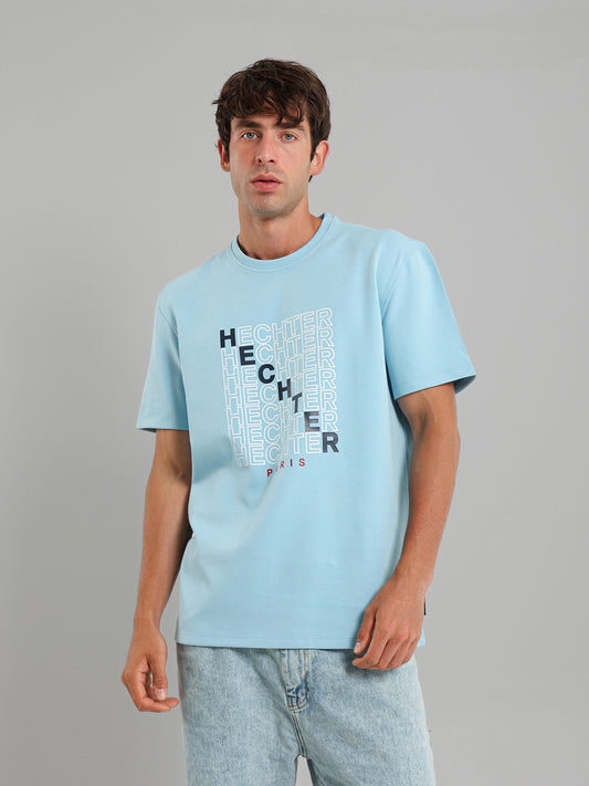 Round Neck Logo Print T-Shirt