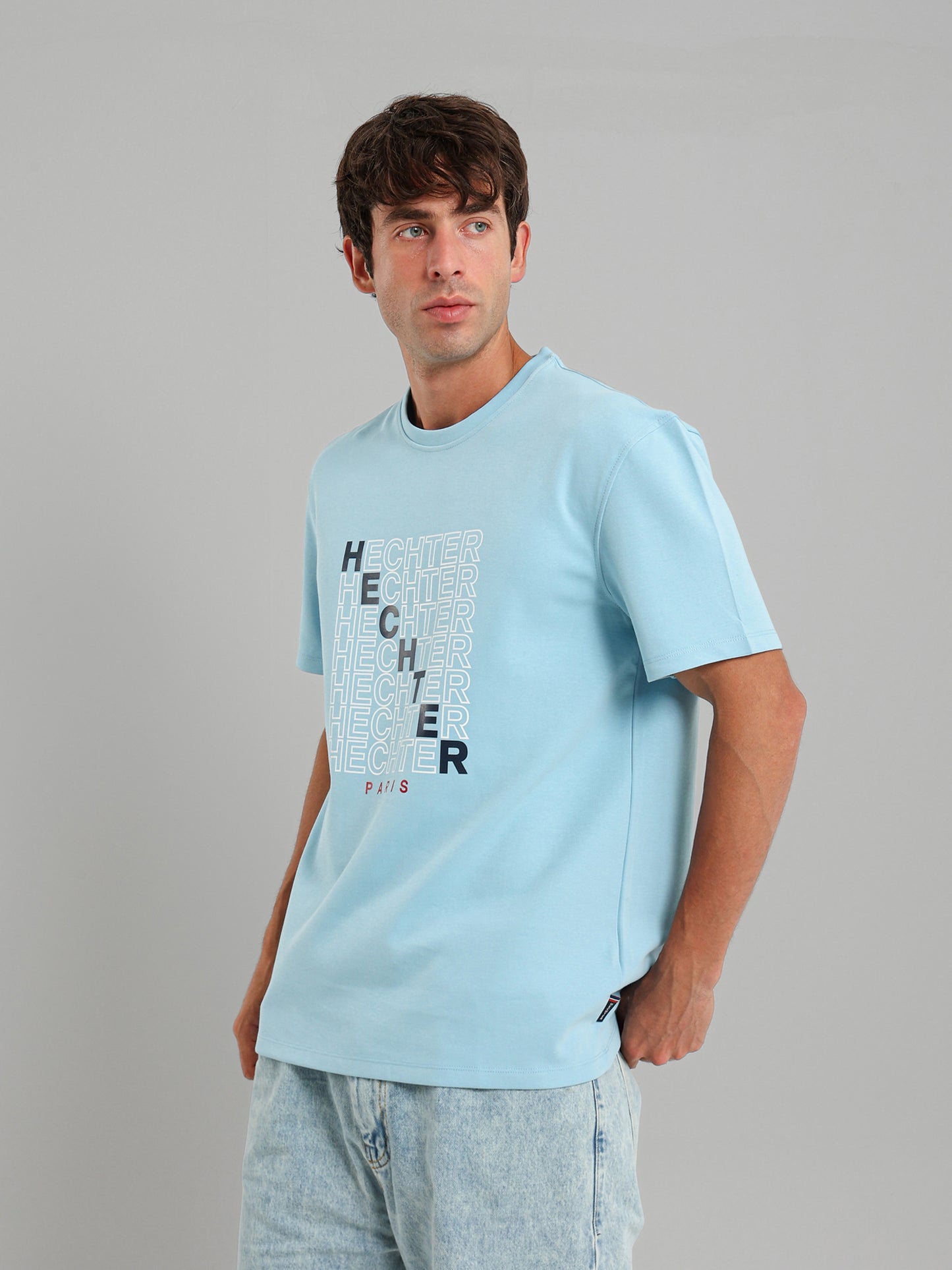 Round Neck Logo Print T-Shirt