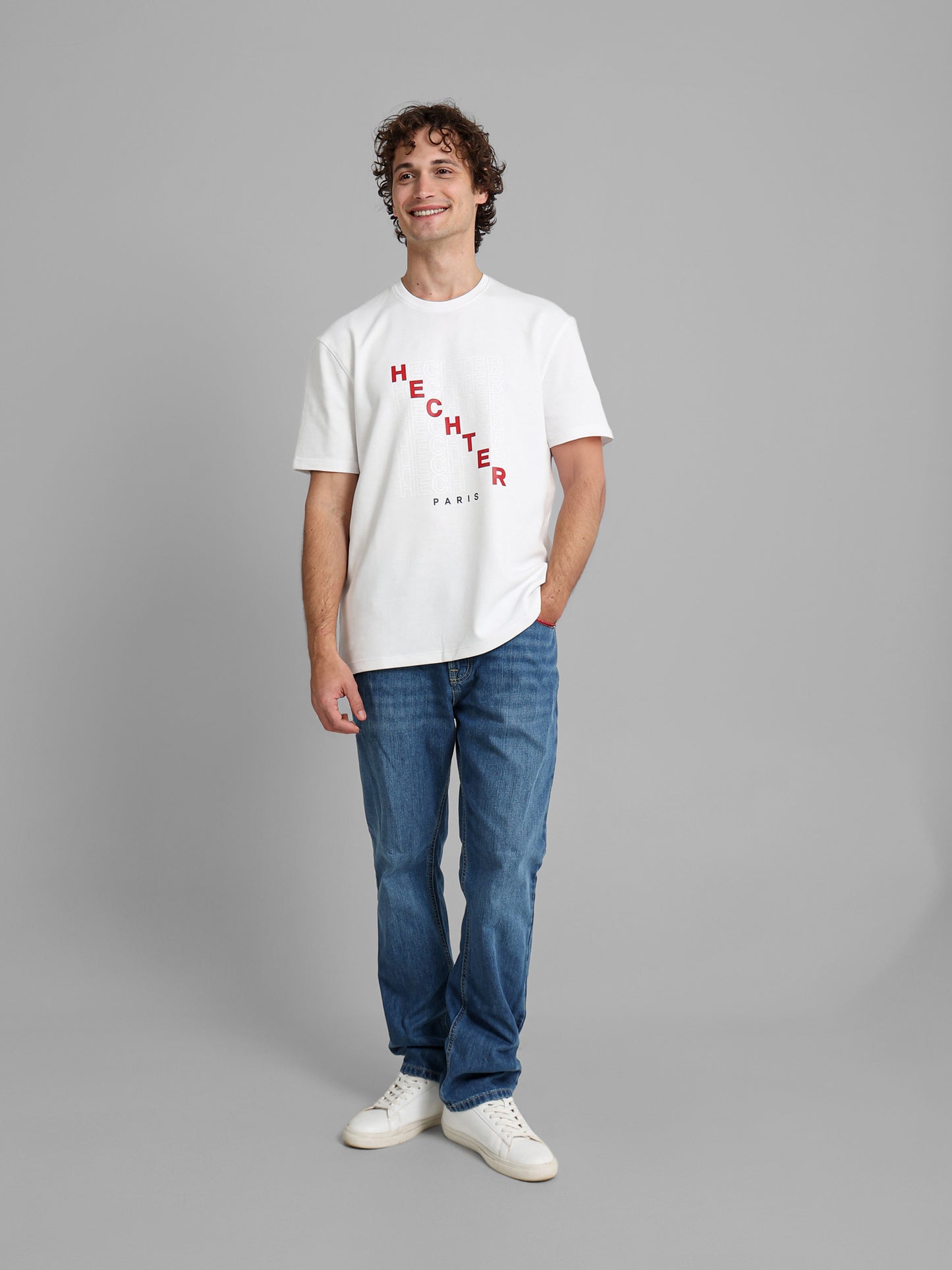 Round Neck Logo Print T-Shirt