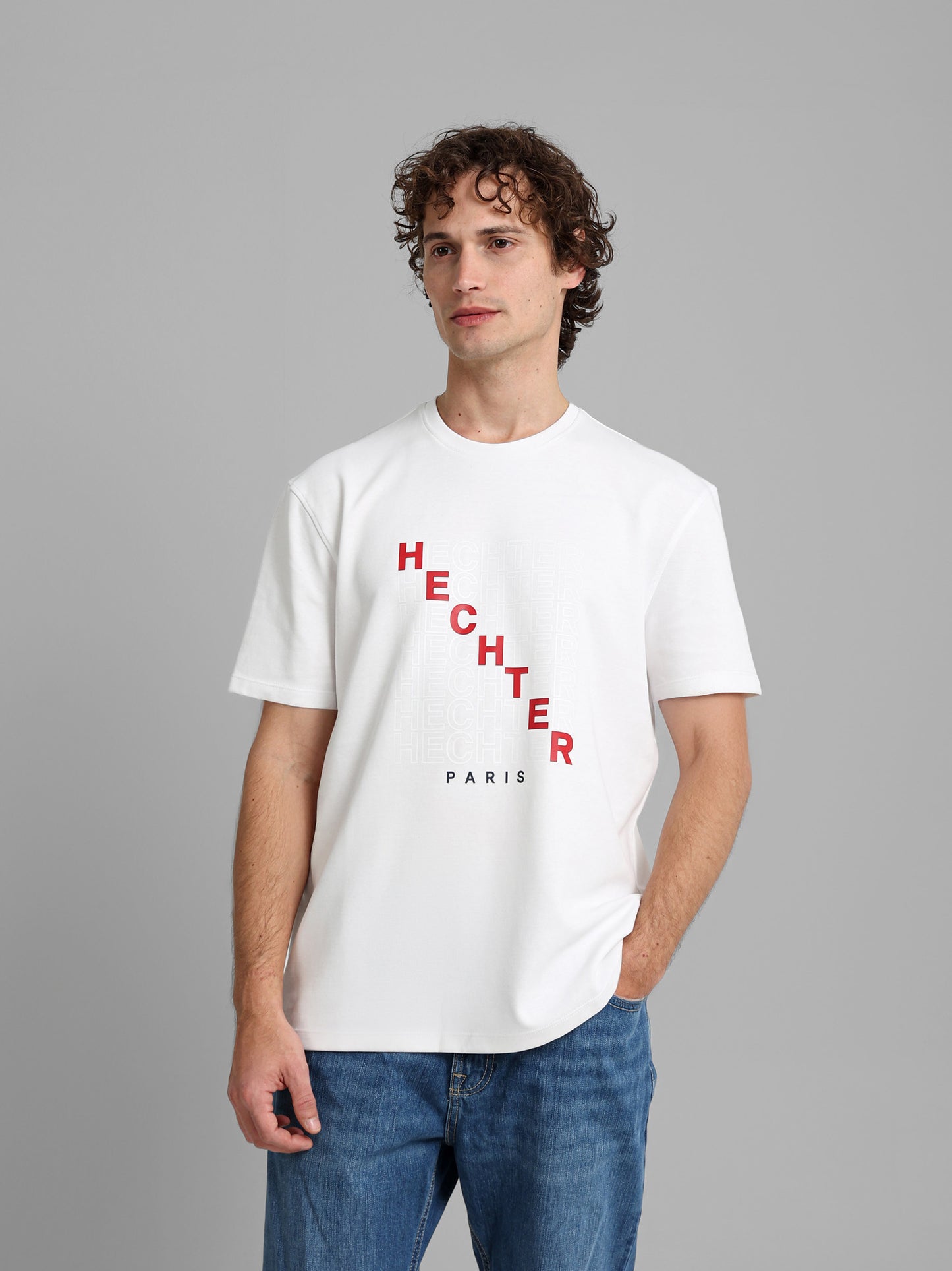 Round Neck Logo Print T-Shirt