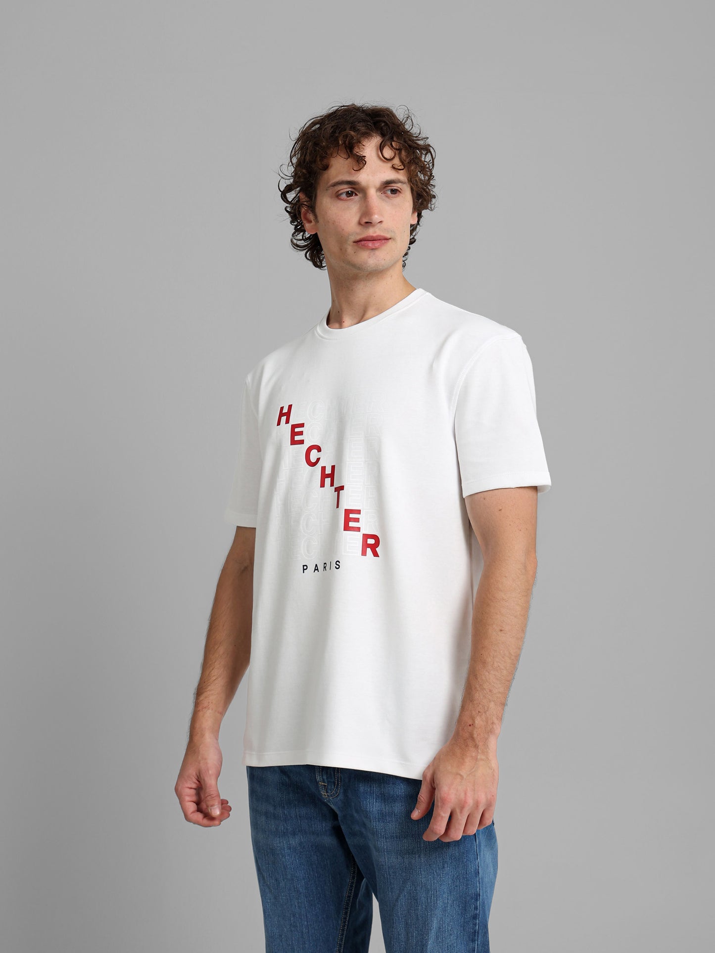 Round Neck Logo Print T-Shirt