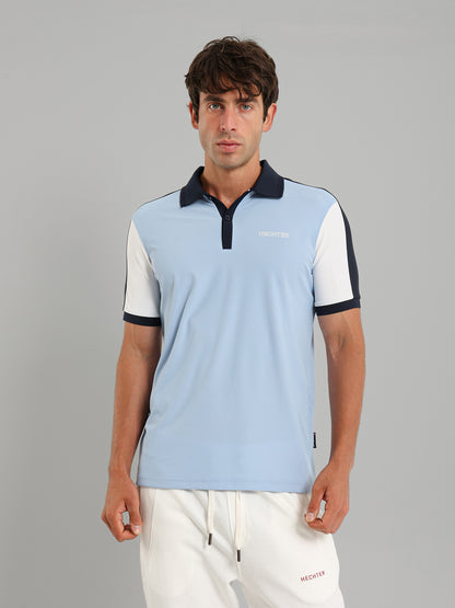 Button Collar Relaxed Fit Polo Shirt