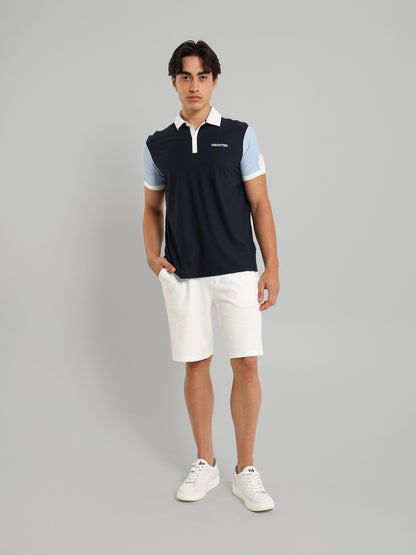 Button Collar Relaxed Fit Polo Shirt