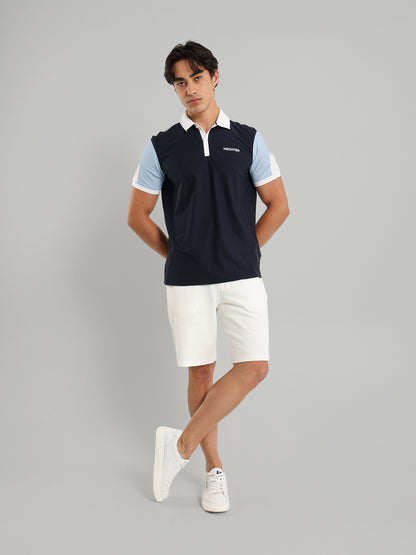 Button Collar Relaxed Fit Polo Shirt