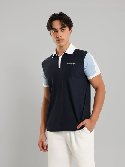 Button Collar Relaxed Fit Polo Shirt