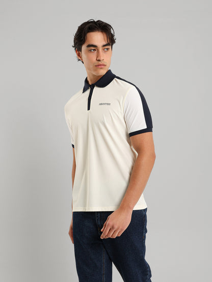 Button Collar Relaxed Fit Polo Shirt